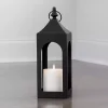 Matte Black Hampshire Metal Lantern, 24 in.
