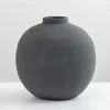 Matte Charcoal Rotund Vase