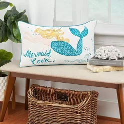 Mermaid Love Lumbar Pillow
