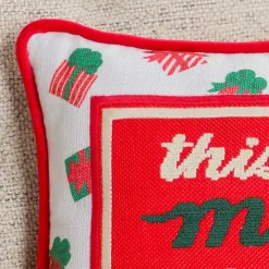 Merry as I Get Needlepoint Pillow