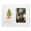 Merry Christmas Cottage Tree Picture Frame, 4x6
