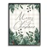 Merry Christmas Greenery Wall Plaque