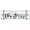Merry Christmas Plaid Canvas Wall Plaque