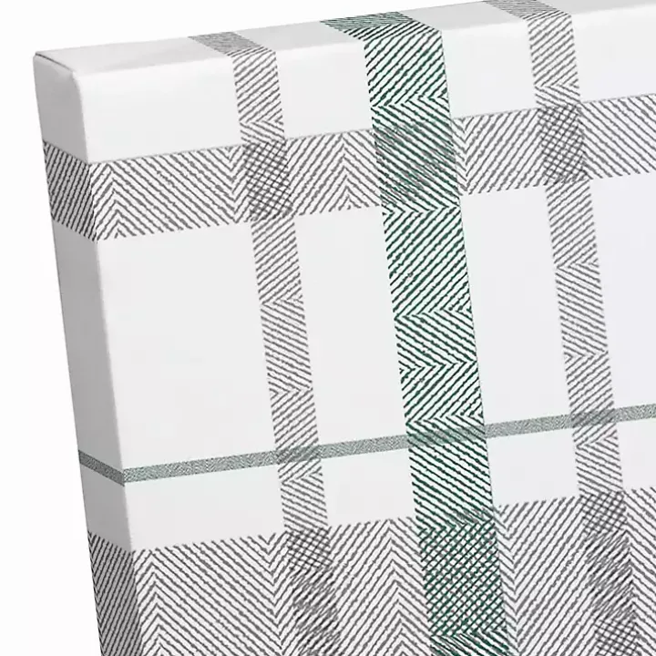 Merry Christmas Plaid Canvas Wall Plaque