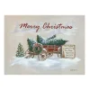 Merry Christmas Wagon Canvas Art Print