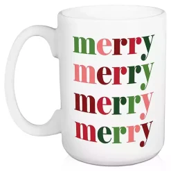 Merry Stripes Mugs, Set of 2