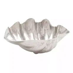 Metallic Silver Shell Bowl