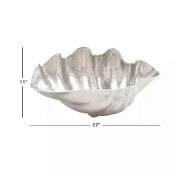 Metallic Silver Shell Bowl