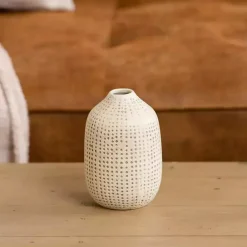 Mini Ceramic Natural Textured Vase, 5 in.