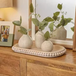 Mini Ceramic Natural Textured Vase, 3 in.