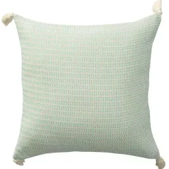 Mint Trapeze Organic Cotton Throw Pillow