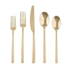 Mirrored Champagne Steel 20-pc. Flatware Set