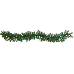 Mixed Pine Clear LED Lighted Garland