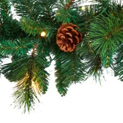 Mixed Pine Clear LED Lighted Garland