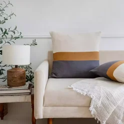 Modern Neutral Stripe Pillow