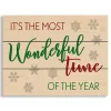 Most Wonderful Time Wood Pallet Wall Plaque