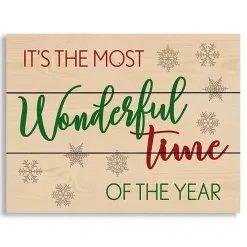 Most Wonderful Time Wood Pallet Wall Plaque