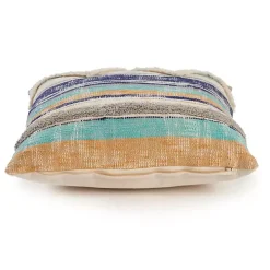 Multicolor Geometric Chevron Pillow