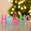 Multicolor Ho Ho Ho Tabletop Sign