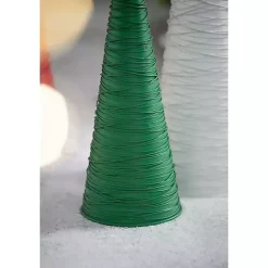 Multicolor Swirled Iron Christmas Trees, Set of 3