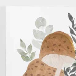 Mushroom Canvas Art Prints, Set of 2