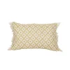 Mustard Geometric Floral Indoor/Outdoor Pillow
