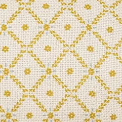 Mustard Geometric Floral Indoor/Outdoor Pillow