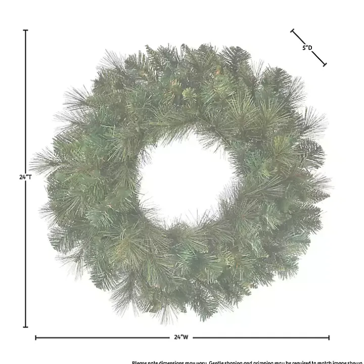 Natural Deluxe Belgium Pine Wreath, 24 in.