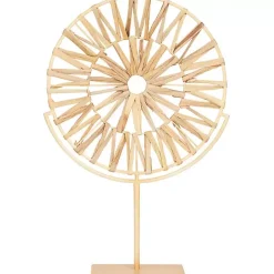 Natural Hyacinth Sunburst Sculpture