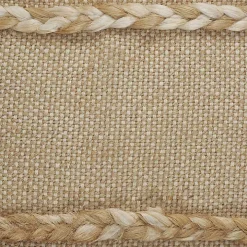 Natural Jute Braided Stripe Throw Pillow, 20 in.