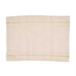 Natural Leno Striped Placemats, Set of 4