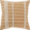 Natural Leo Striped Pillow