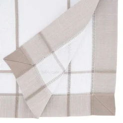 Natural Long Banded Border Table Runner, 108 in.