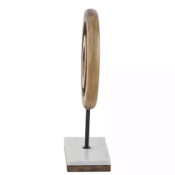 Natural Mango Wood Rings Sculpture