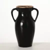 Natural Rimmed Onyx Urn Vase