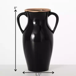 Natural Rimmed Onyx Urn Vase