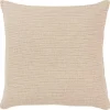 Natural Subtle Striped Oversized Pillow