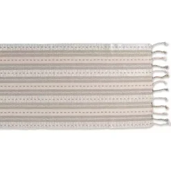 Natural Tonal Stripe Table Runner