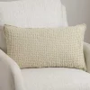 Natural Waffle Texture Lumbar Pillow