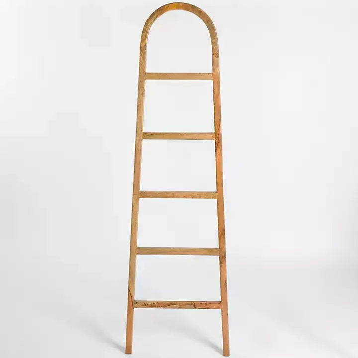 Natural Wood Arch Blanket Ladder