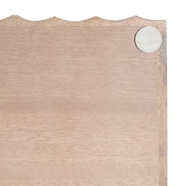 Natural Wood Fluted Lissi Rectangular Serving Tray