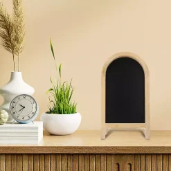 Natural Wood Framed Tabletop Chalkboard