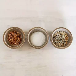 Natural Wood Pinch Bowls, Set of 3