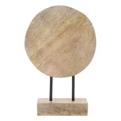 Natural Wood Pinwheel Figurine