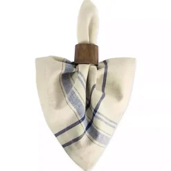 Nautical Blue French Stripe Napkins, Set of 6