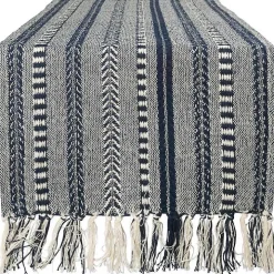 Navy Braided Stripe Table Runner, 72 in.