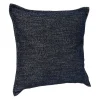 Navy Chenille Texture Flange Pillow, 22 in.