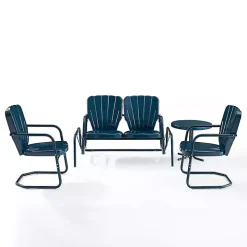 Navy Clamshell 4-pc. Outdoor Furniture Set