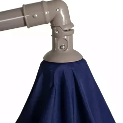 Navy Offset Hand Crank Outdoor Umbrella