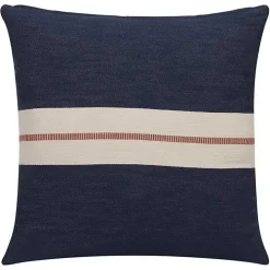 Navy Single Stripe Pillow